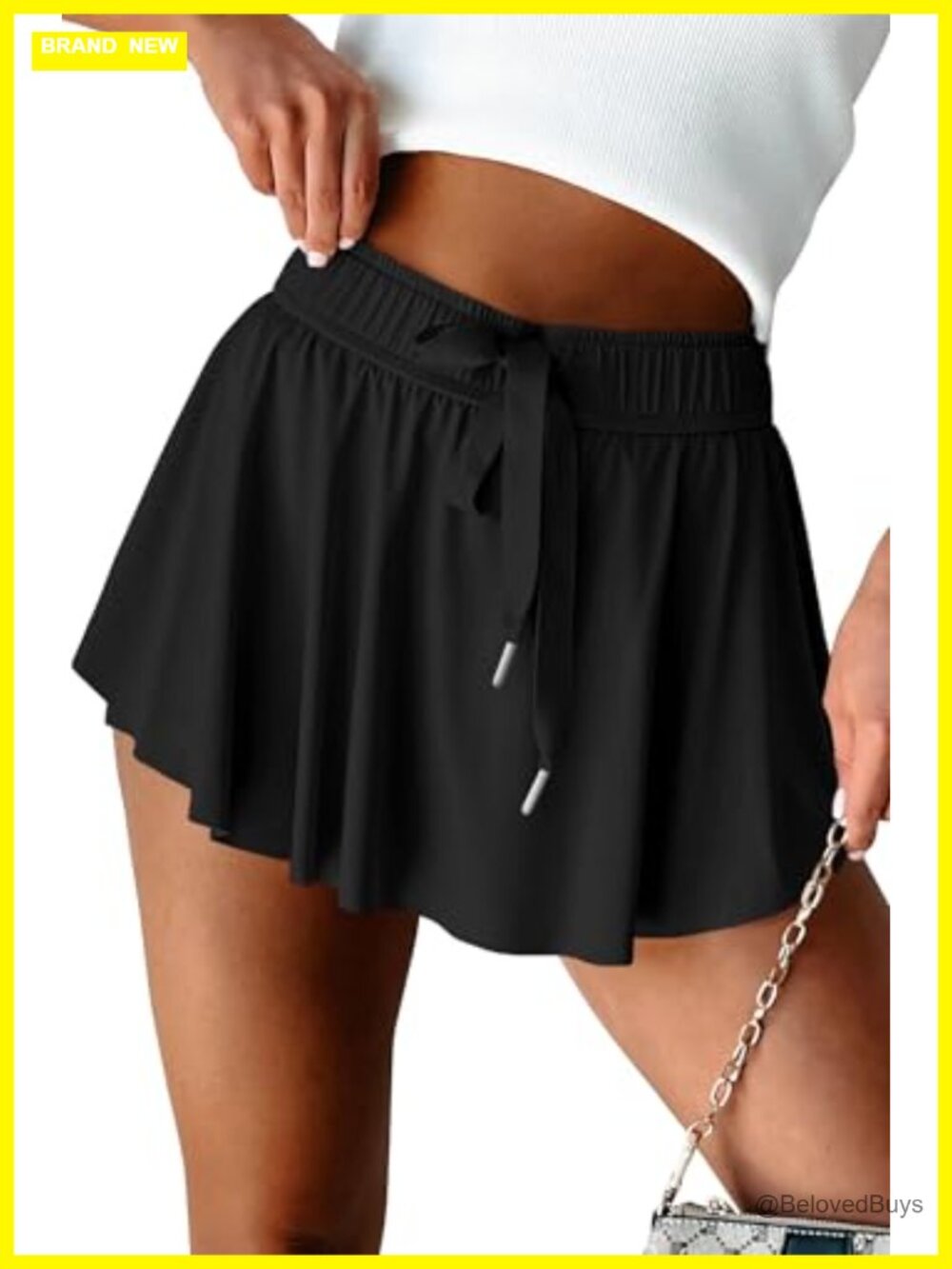 Women's Athletic Skort Tennis Skirt with Inner Shorts, High Waisted Workout